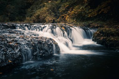 Silver Creek boyunca hızlı ve dramatik bir manzara 
