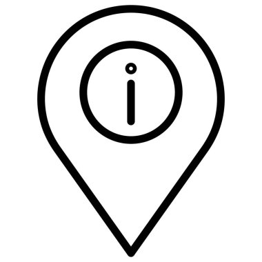 Konum bilgisi izole edilmiş Vektör simgesi kolayca düzenleyebilir ya da değiştirebilir