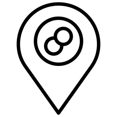 Kolayca değiştirebilen veya düzenleyebilen Çubuk Konumu İzole Vektör simgesi