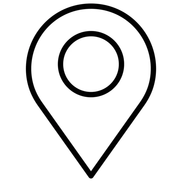 Checkmark Locatie Geïsoleerde Vector Pictogram Dat Gemakkelijk Kan Wijzigen Bewerken — Stockvector