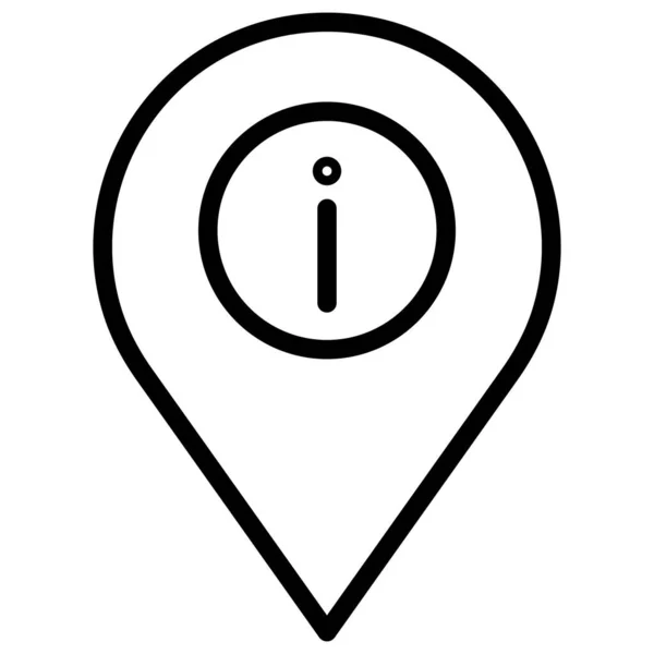 Location Information Isolated Vector Icon Which Can Easily Modify Edit — Stock Vector