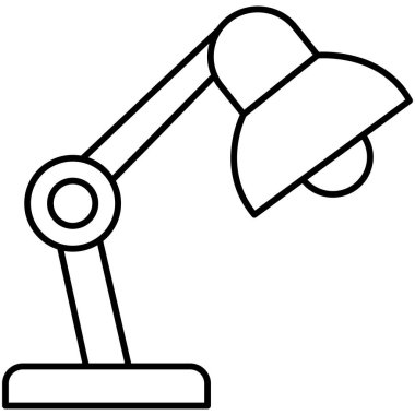 Kolayca değiştirebilen ya da düzenleyebilen lamba izole edilmiş Vektör simgesi