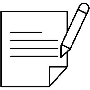 Kolayca düzenleyebilen ya da düzenleyebilen dosya izole edilmiş Vektör simgesi