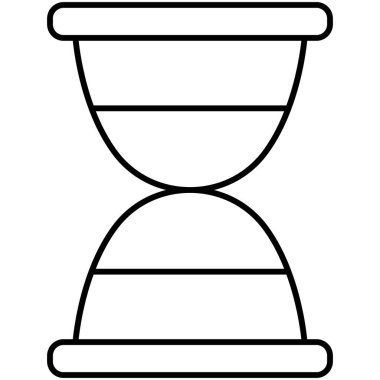 Kum zamanlayıcı izole Vektör simgesi kolayca düzenleyebilir ya da değiştirebilir