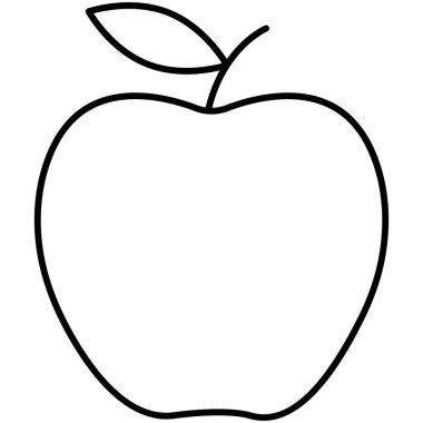 Kolayca değiştirebilen ya da düzenleyebilen Apple izole edilmiş Vektör simgesi