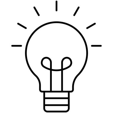 Kolayca değiştirebilen ya da düzenleyebilen Ampul İzole Vektör simgesi