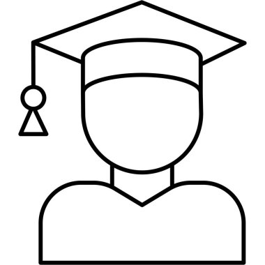 Kolayca değiştirebilen ya da düzenleyebilen mezun edilmiş Vektör simgesi