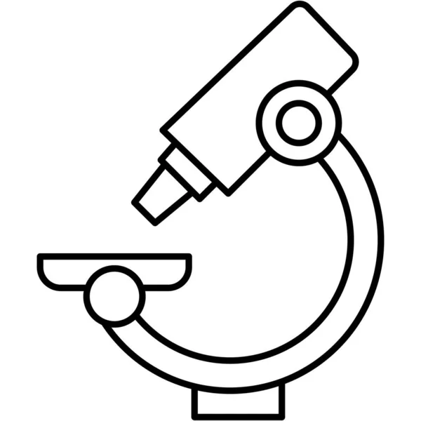 Icono Del Vector Aislado Del Microscopio Que Puede Modificar Editar — Archivo Imágenes Vectoriales