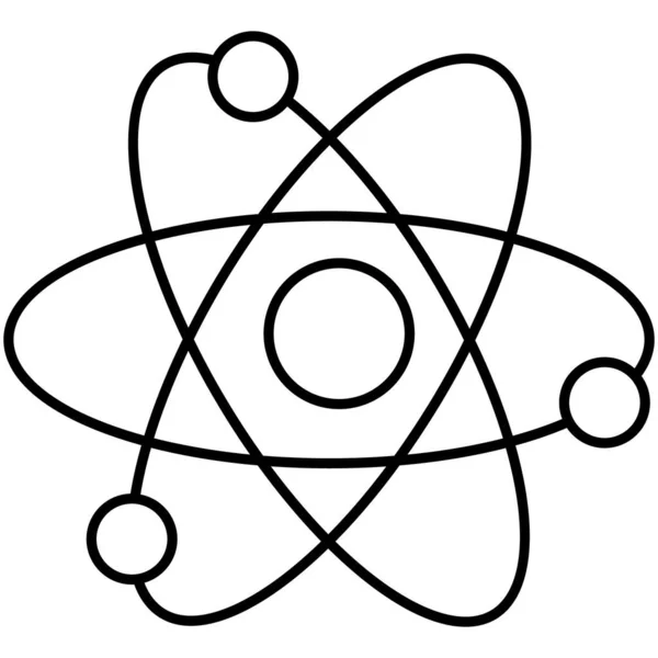 Μεμονωμένο Εικονίδιο Διανύσματος Atom Οποίο Μπορεί Εύκολα Τροποποιήσει Επεξεργαστεί — Διανυσματικό Αρχείο