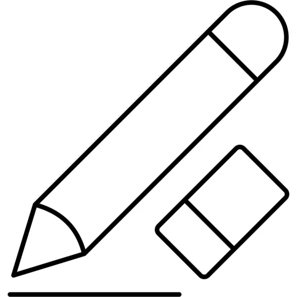 Isolée Crayon Icône Vectorielle Qui Peut Facilement Modifier Modifier — Image vectorielle