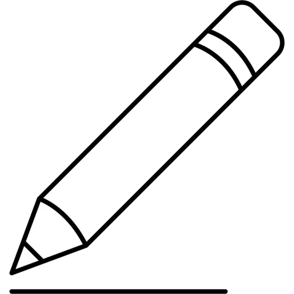 铅笔分隔向量图标 可以很容易地修改或编辑 — 图库矢量图片