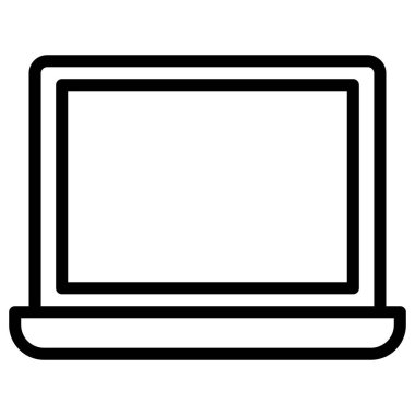 Kolayca değiştirebilen ya da düzenleyebilen dizüstü bilgisayar izole edilmiş Vektör simgesi