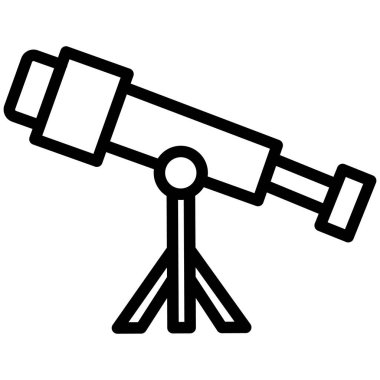 Kolayca değiştirebilen ya da düzenleyebilen Teleskop İzole Vektör simgesi