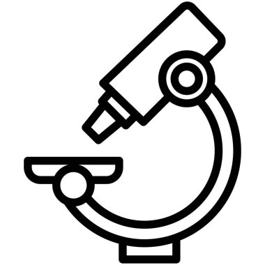 Kolayca değiştirebilen ya da düzenleyebilen mikroskop izole edilmiş Vektör simgesi