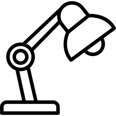 Kolayca değiştirebilen ya da düzenleyebilen lamba izole edilmiş Vektör simgesi