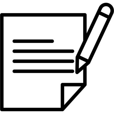 Kolayca düzenleyebilen ya da düzenleyebilen dosya izole edilmiş Vektör simgesi