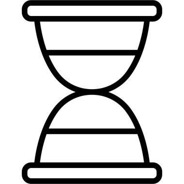 Kum zamanlayıcı izole Vektör simgesi kolayca düzenleyebilir ya da değiştirebilir