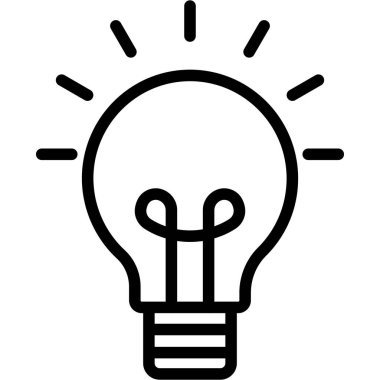 Kolayca değiştirebilen ya da düzenleyebilen Ampul İzole Vektör simgesi