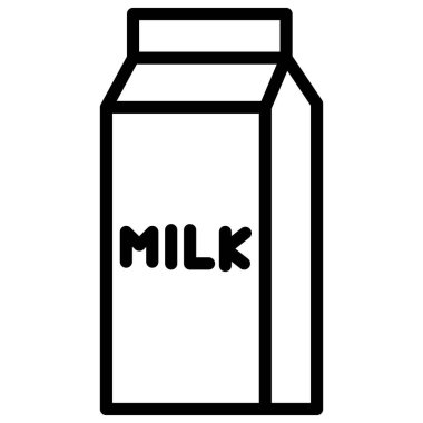 Süt içeceği İzole Vektör simgesi Kolayca değiştirebilir veya düzenleyebilirsiniz