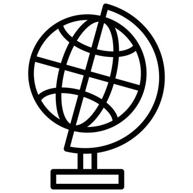 Dünya Haritası İzole Vektör simgesi Kolayca düzenlenebilir ya da düzenlenebilir