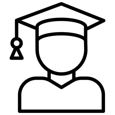 Kolayca değiştirebilen ya da düzenleyebilen mezun edilmiş Vektör simgesi