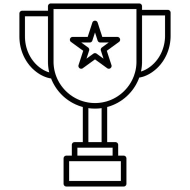 Kolayca değiştirebilen veya düzenleyebilen yalıtılmış Vektör simgesi ödülü