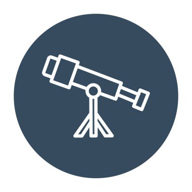 Kolayca değiştirebilen ya da düzenleyebilen Teleskop İzole Vektör simgesi