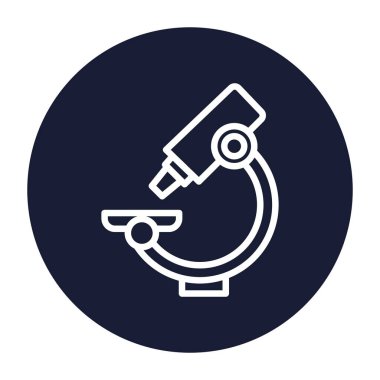 Kolayca değiştirebilen ya da düzenleyebilen mikroskop izole edilmiş Vektör simgesi