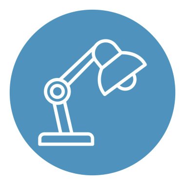 Kolayca değiştirebilen ya da düzenleyebilen lamba izole edilmiş Vektör simgesi