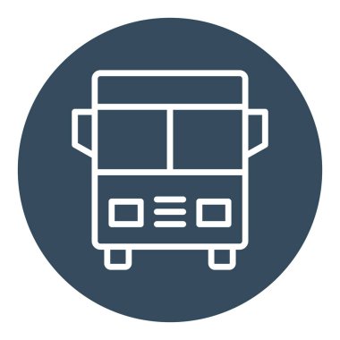 Okul Otobüsü izole edilmiş Vektör simgesi kolayca düzenleyebilir ya da değiştirebilir