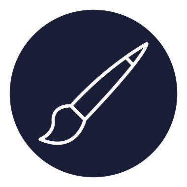 Kolayca değiştirebilen ya da düzenleyebilen izole edilmiş vektör simgesini fırçala