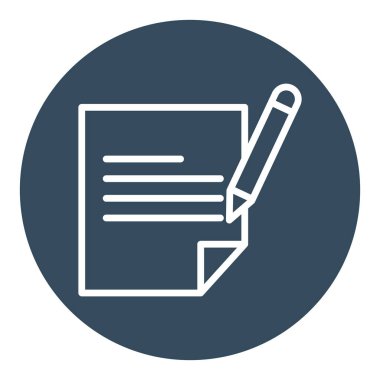 Kolayca düzenleyebilen ya da düzenleyebilen dosya izole edilmiş Vektör simgesi