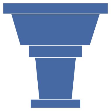 Kolayca değiştirebilen ya da düzenleyebilen podyum izole edilmiş Vektör simgesi