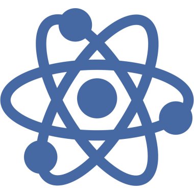 Kolayca değiştirebilen ya da düzenleyebilen Atom İzole Vektör simgesi