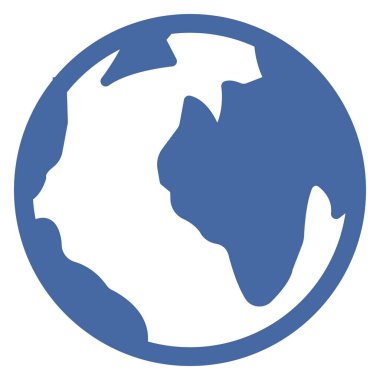 Kolayca değiştirebilen ya da düzenleyebilen Dünya İzole Vektör simgesi