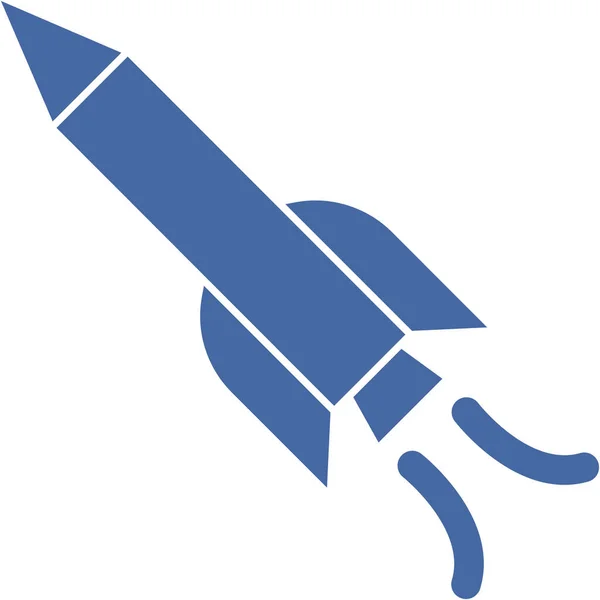 Missile Pencil Isolated Vector Icon Which Can Easily Modify Edit — Stock Vector