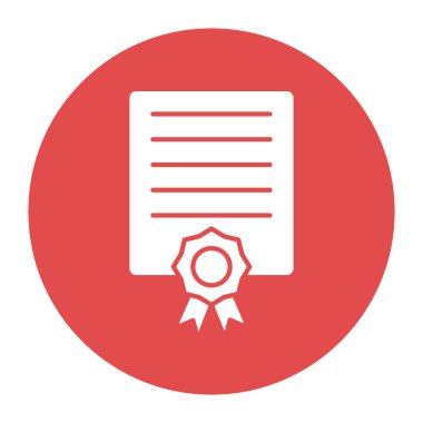 Kolayca düzenleyebilen veya düzenleyebilen Sertifika İzole Vektör simgesi