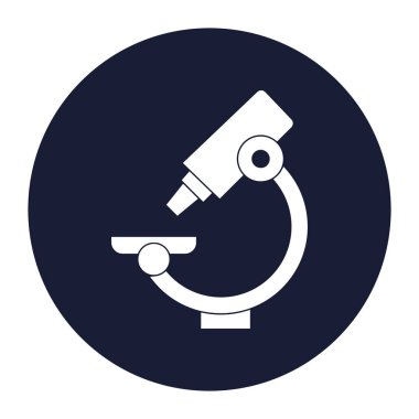 Kolayca değiştirebilen ya da düzenleyebilen mikroskop izole edilmiş Vektör simgesi