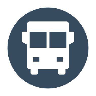 Okul Otobüsü izole edilmiş Vektör simgesi kolayca düzenleyebilir ya da değiştirebilir