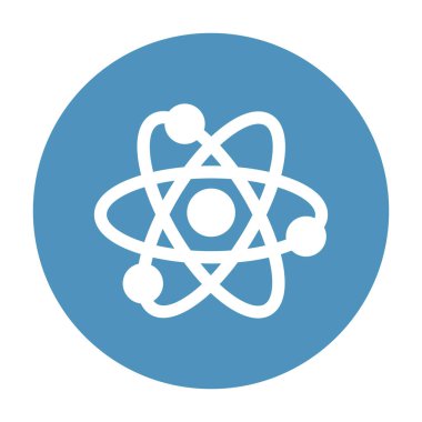 Kolayca değiştirebilen ya da düzenleyebilen Atom İzole Vektör simgesi