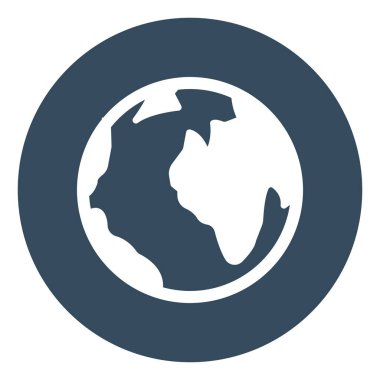 Kolayca değiştirebilen ya da düzenleyebilen Dünya İzole Vektör simgesi