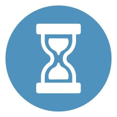 Kum camı izole edilmiş Vektör simgesi kolayca düzenleyebilir ya da değiştirebilir