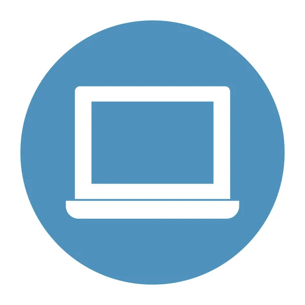 Laptop Isolated Icona Vettoriale Che Può Facilmente Modificare Modificare — Vettoriale Stock