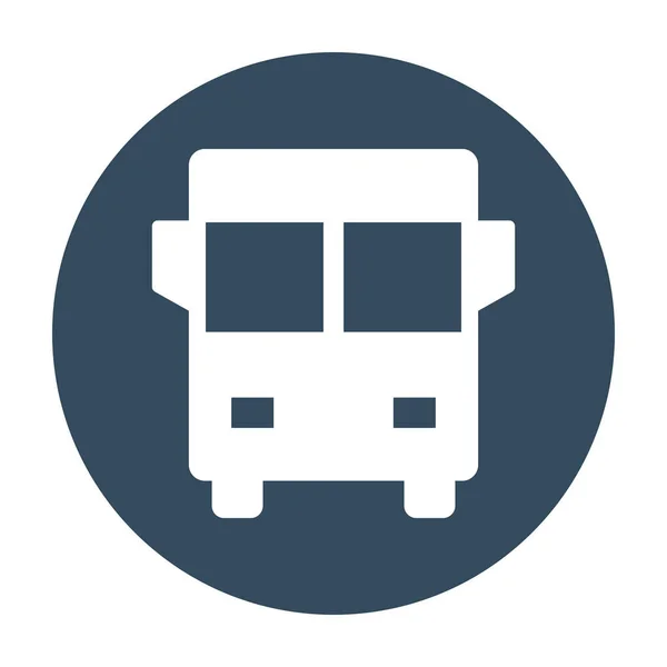 Icono Vector Aislado Bus Escolar Que Puede Modificar Editar Fácilmente — Vector de stock