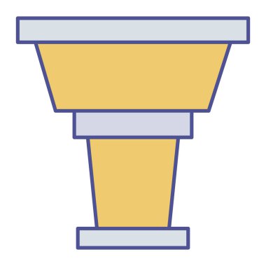 Kolayca değiştirebilen ya da düzenleyebilen podyum izole edilmiş Vektör simgesi