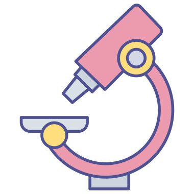 Kolayca değiştirebilen ya da düzenleyebilen mikroskop izole edilmiş Vektör simgesi