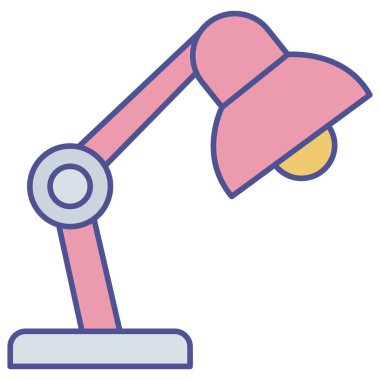 Kolayca değiştirebilen ya da düzenleyebilen lamba izole edilmiş Vektör simgesi