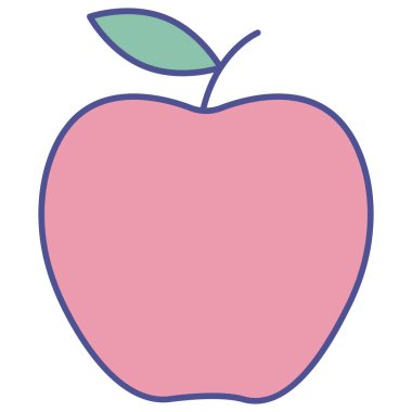 Kolayca değiştirebilen ya da düzenleyebilen Apple izole edilmiş Vektör simgesi