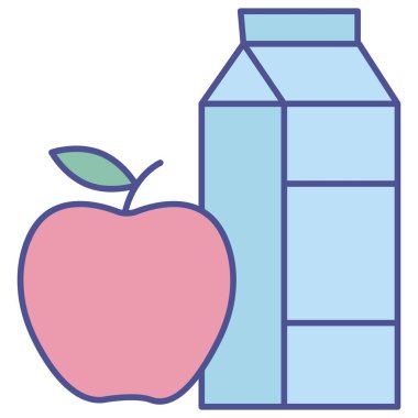 süt şişesi izole edilmiş Vektör simgesi kolayca değiştirilebilir ya da düzenlenebilir