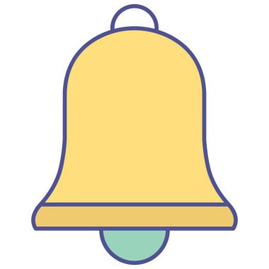 Kolayca değiştirebilen veya düzenleyebilen Çan İzole Vektör simgesi